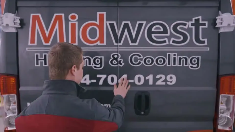 Still from the Midwest Heating and Cooling spot